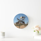Horloge Ronde Chèvres amusantes dans un arbre (Maison)