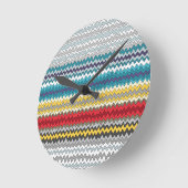 Horloge Ronde chevron cosmique (Angle)