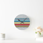 Horloge Ronde chevron cosmique (Maison)