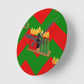Horloge Ronde chevron kwanza (Angle)