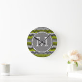Horloge Ronde Chevron Zigzag (Maison)