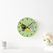 Horloge Ronde Chibi MARVIN THE MARTIAN™, TWEETY™ & BUGS BUNNY™ (Maison)