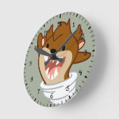 Horloge Ronde Chibi Tornade TAZ™ (Angle)