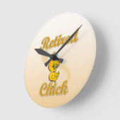 Horloge Ronde Chick retraité (Angle)