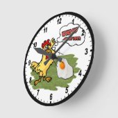 Horloge Ronde Chicken (Angle)