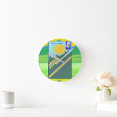 Horloge Ronde Chicken Coup  (Maison)