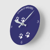 Horloge Ronde Chien (Angle)