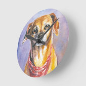Horloge Ronde Chien 2 (Angle)