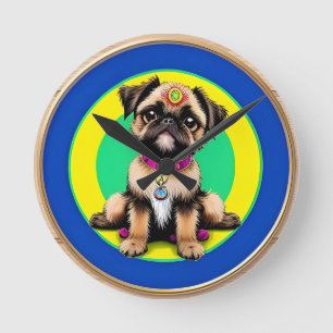 Horloge Ronde Chien adorable