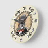 Horloge Ronde Chien Boxer (Angle)