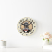 Horloge Ronde Chien Boxer (Maison)