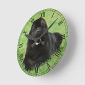Horloge Ronde Chien de Terre (Angle)