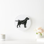 Horloge Ronde Chien du Black Lab (Maison)