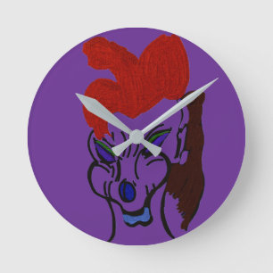 Horloge Ronde Chien Martien