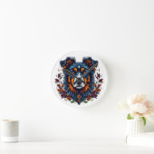 Horloge Ronde Chien Mignon (Maison)