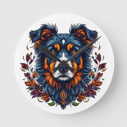 Horloge Ronde Chien Mignon (Recto)