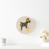 Horloge Ronde Chien peint - 24h/24 (Maison)