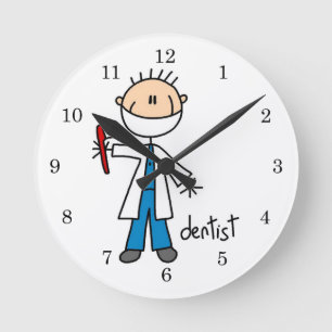 Horloge Ronde Chiffre de bâton dentiste