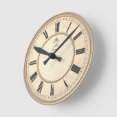 Horloge Ronde Chiffres romains (Angle)