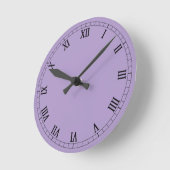 Horloge Ronde Chiffres romains classiques (Angle)