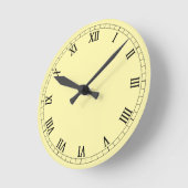 Horloge Ronde Chiffres romains classiques (Angle)
