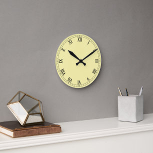 Horloge Ronde Chiffres romains classiques