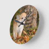 Horloge Ronde Chihuahua (Angle)