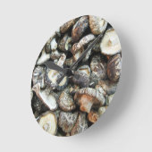 Horloge Ronde Chiitake Musrooms (Angle)