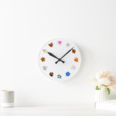 Horloge Ronde Chinese Zodiac Animals (rotated) (Maison)