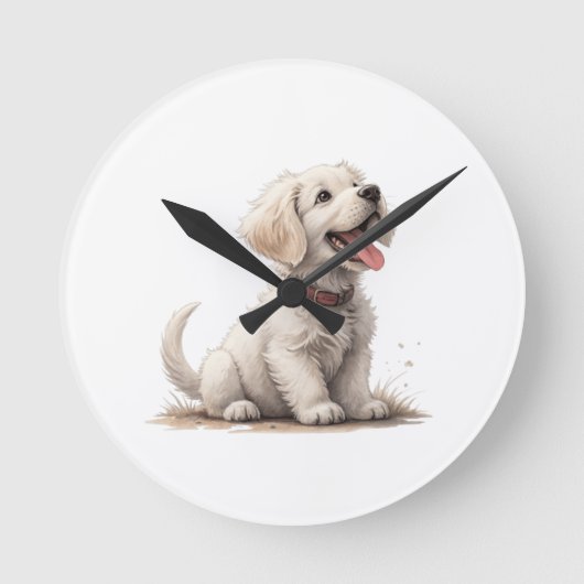 Horloge Ronde chiot (Recto)