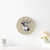 Horloge Ronde Chiot mignon (Maison)