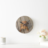Horloge Ronde chiot vizsla (Maison)
