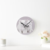 Horloge Ronde Chiots de Westie (Maison)