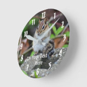 Horloge Ronde Chipmunk (Angle)