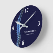 Horloge Ronde Chiropraticien de radiographie chiropratique Chiro (Angle)