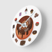 Horloge ronde "Chocaholic" (Angle)