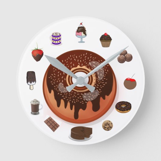 Horloge ronde "Chocaholic" (Recto)