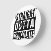 Horloge Ronde Chocolat chaud (Angle)