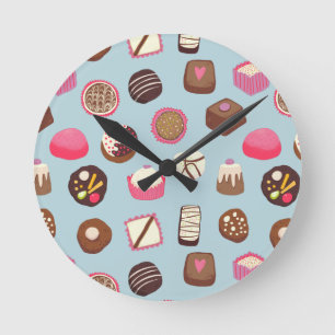 Horloge Ronde Chocolat confiserie