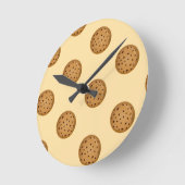 Horloge Ronde Chocolate Chip Cookie  (Angle)