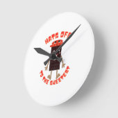 Horloge Ronde Chocolate day design (Angle)