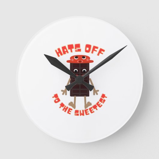 Horloge Ronde Chocolate day design (Recto)