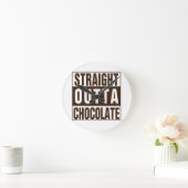 Horloge Ronde Chocolate Straight Outta Brown (Maison)
