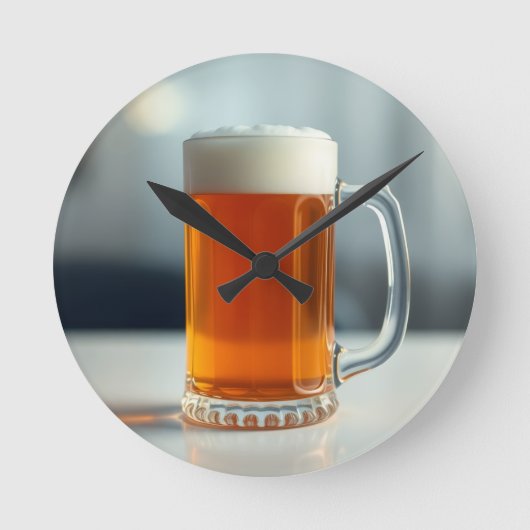 Horloge Ronde Chope à bière (Recto)