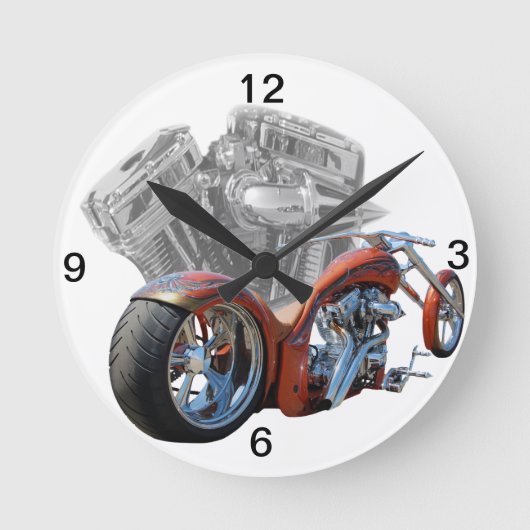 Horloge Ronde Chopper.moto (Recto)