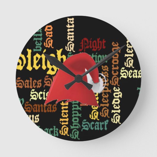 Horloge Ronde Christmas empoisonne Have a Nice Day & a Better Ni (Recto)