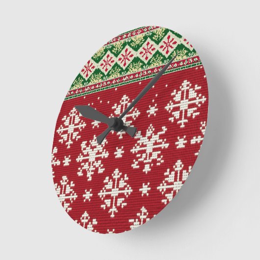 Horloge Ronde Christmas Sweater (Angle)