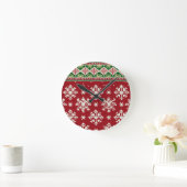 Horloge Ronde Christmas Sweater (Maison)