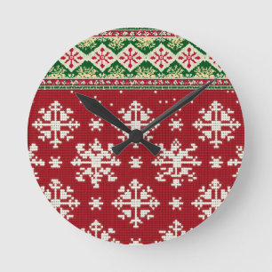 Horloge Ronde Christmas Sweater