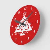 Horloge Ronde Christmas wall clock decoration (Angle)